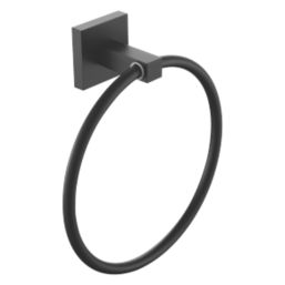 Bristan  Square Towel Ring Black