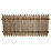 Forest  Picket Slatted Top Fence Panel Natural Timber 6' x 3' Pack of 5