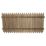 Forest  Picket Slatted Top Fence Panels Natural Timber 6' x 3' Pack of 5