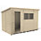 Forest  10' x 6' (Nominal) Pent Overlap Timber Shed