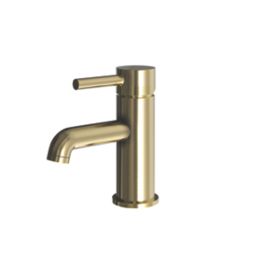 ETAL Bounce Brushed Brass 147mm Cloakroom Lever Mono Basin Mixer Tap
