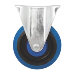 Essentials Heavy Duty Fixed Castor 125mm Blue