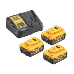 DeWalt DCK664P3-GB  18V 3 x 5.0Ah Li-Ion XR Brushless Cordless 6-Piece Power Tool Kit