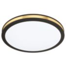 Eglo Pescaito LED Ceiling Light Black/Gold Effect 10W 1100lm