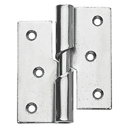 Smith & Locke Polished Chrome  Rising Butt Hinges LH 75mm x 70.6mm 2 Pack
