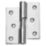 Smith & Locke Polished Chrome  Rising Butt Hinges LH 75mm x 70.6mm 2 Pack