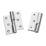 Smith & Locke Polished Chrome  Rising Butt Hinges LH 75mm x 70.6mm 2 Pack