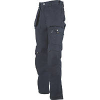 Dickies Eisenhower Multi-Pocket Trousers Navy Blue 32" W 30" L