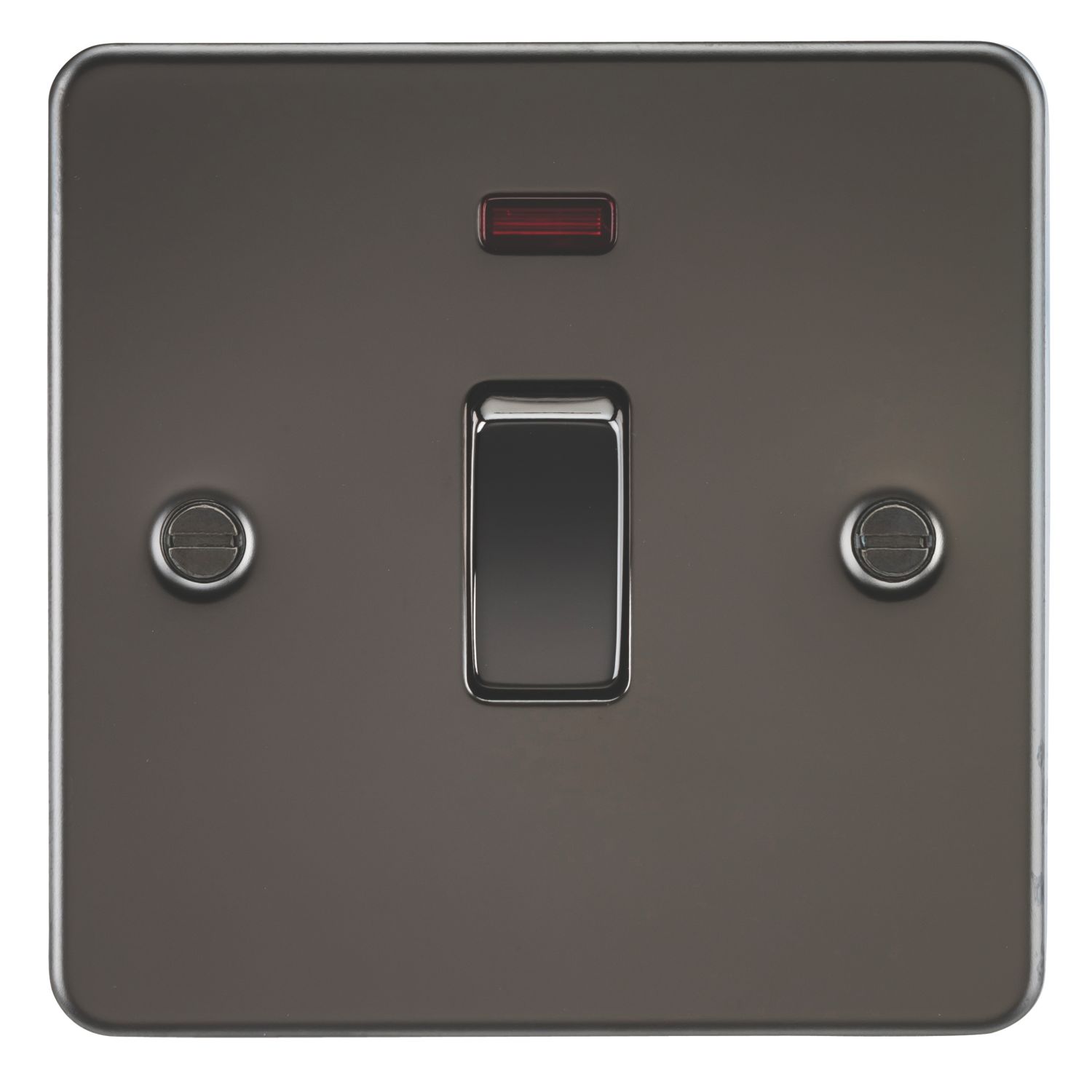 Knightsbridge 20A 1-Gang DP Control Switch Gunmetal with LED (581TX)