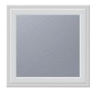 Crystal  Top Opening Obscure Double-Glazed Casement White uPVC Window  610mm x 610mm