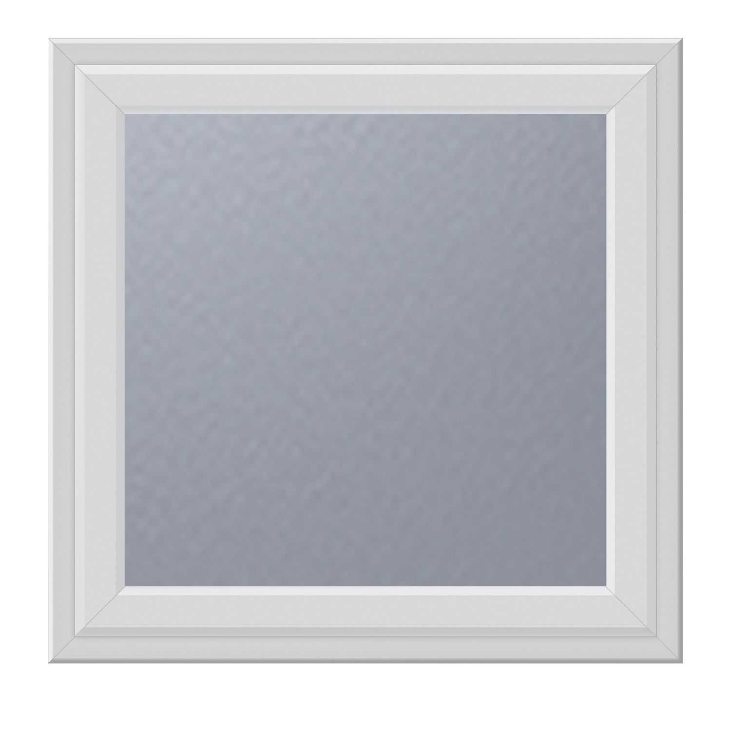 Crystal Top Opening Obscure Double-Glazed Casement White uPVC Window 610mm x 610mm (581VH)