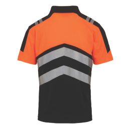 Regatta Hi-Vis X-Pro Polo Shirt Black/Orange X Large 44" Chest