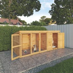 Mercia Berkshire 9' 6" x 3' 6" (Nominal) Pent Shiplap T&G Timber Dog Kennel