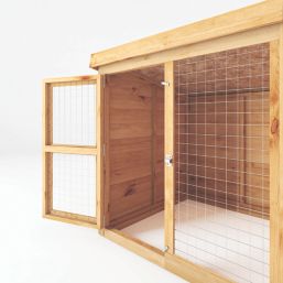 Mercia Berkshire 9' 6" x 3' 6" (Nominal) Pent Shiplap T&G Timber Dog Kennel