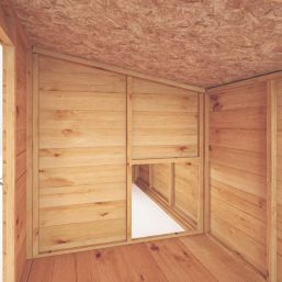 Mercia Berkshire 9' 6" x 3' 6" (Nominal) Pent Shiplap T&G Timber Dog Kennel