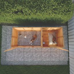 Mercia Berkshire 9' 6" x 3' 6" (Nominal) Pent Shiplap T&G Timber Dog Kennel