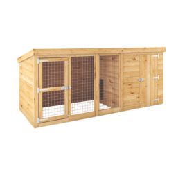Mercia Berkshire 9' 6" x 3' 6" (Nominal) Pent Shiplap T&G Timber Dog Kennel