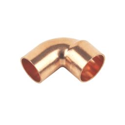 Flomasta  Copper End Feed Equal 90° Street Elbows 15mm 2 Pack