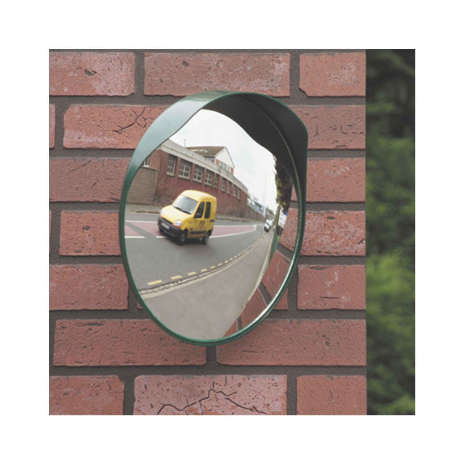 Mottez B314PSCR 300mm Convex Inspection Mirror Green (58225)