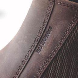 Site Prairie Size 9  Brown Water-Resistant Steel Toe Cap Safety Dealer Boots