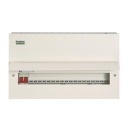 Crabtree Starbreaker 20-Module 18-Way Part-Populated  Main Switch Consumer Unit