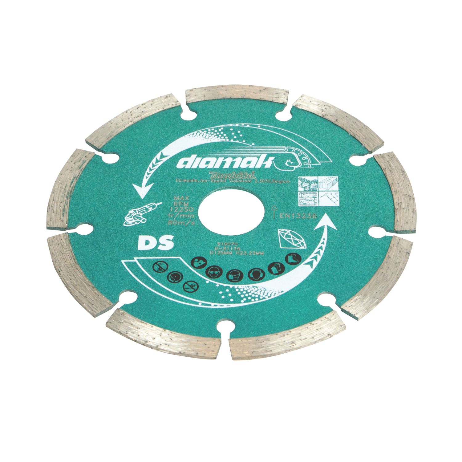 Makita D-61139 Masonry Segmented Diamond Blade 125mm x 22.23mm (5823R)