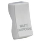 Knightsbridge 'WASTE DISPOSAL' Switch Cover White