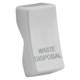 Knightsbridge 'WASTE DISPOSAL' Switch Cover White