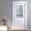 Green & Taylor  1-Clear Light Satin Painted White Wooden Cottage Internal Door 1981mm x 762mm