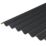 Corrugated Bitumen Roofing Sheets Black 2000mm x 2.2mm x 930mm 5 Pack