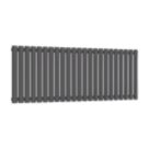 Reina Elips Single 600mm x 1440mm 3770BTU Anthracite Horizontal Designer Radiator