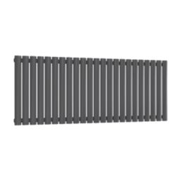 Reina Elips Single 600mm x 1440mm 3770BTU Anthracite Horizontal Designer Radiator