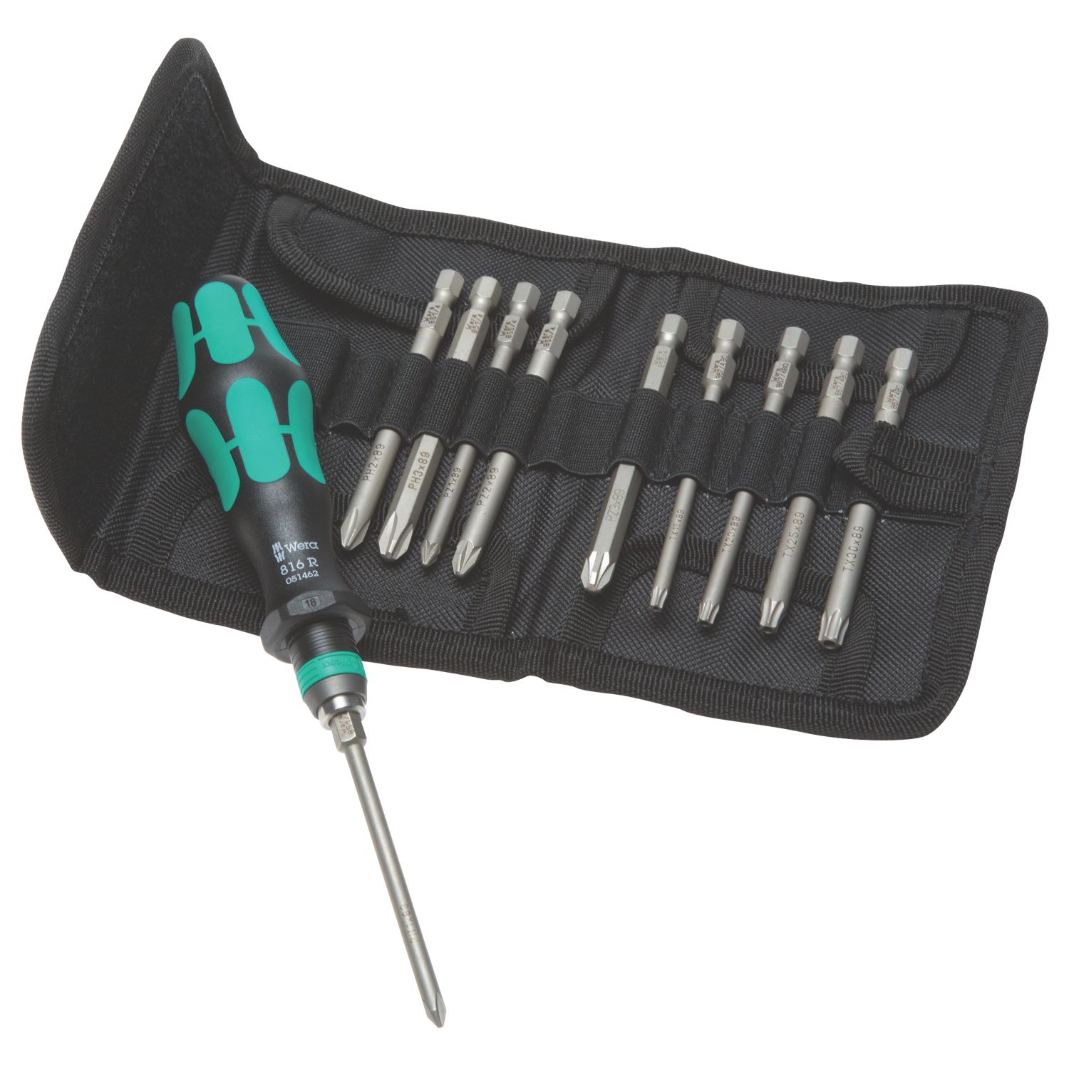 Wera Kraftform Kompakt Interchangeable Screwdriver Set 11 Pieces (582HF)