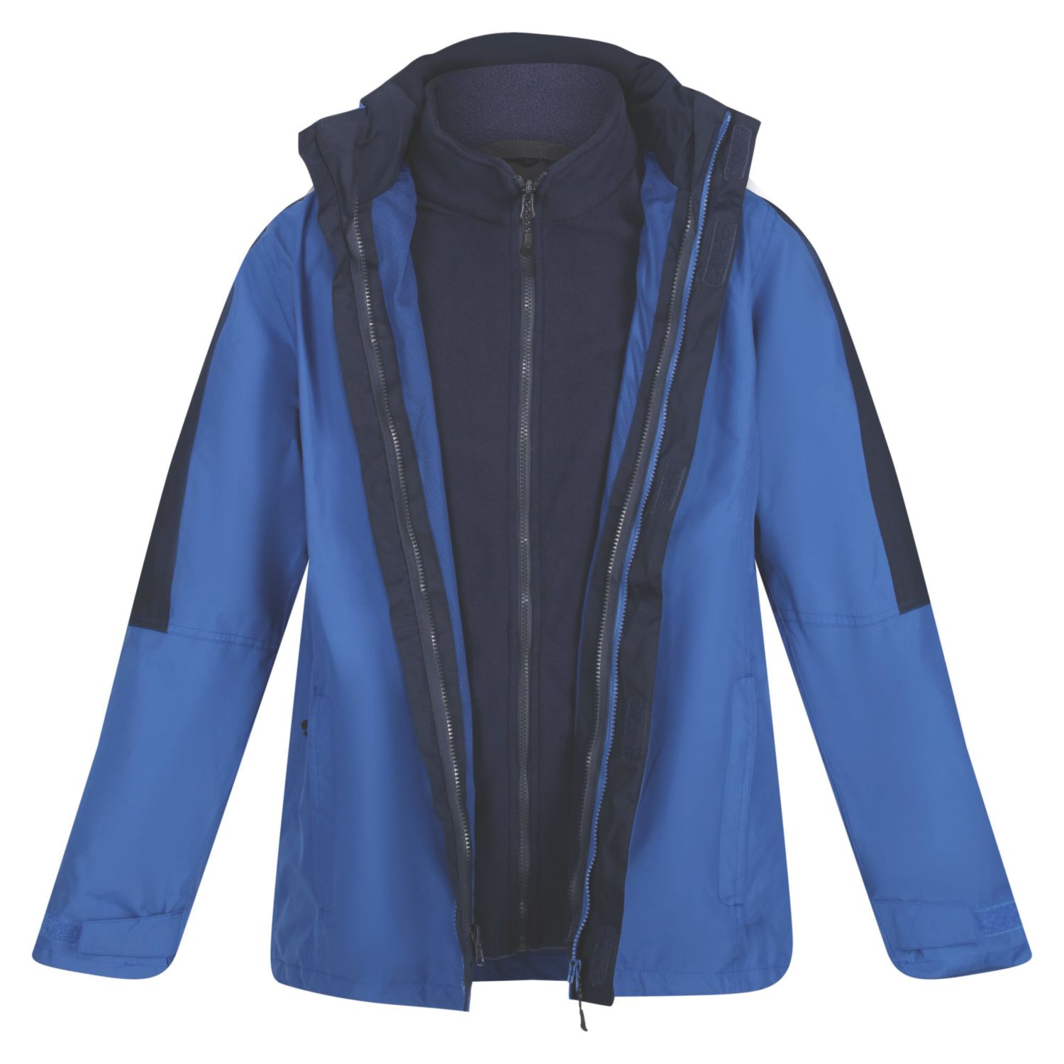 Regatta Defender III 3-in-1 Waterproof Jacket Royal Blue/Navy Large 50" Chest (582JW)