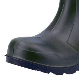 Dunlop Purofort Professional Size 7  Green Steel Toe Cap Safety Wellies