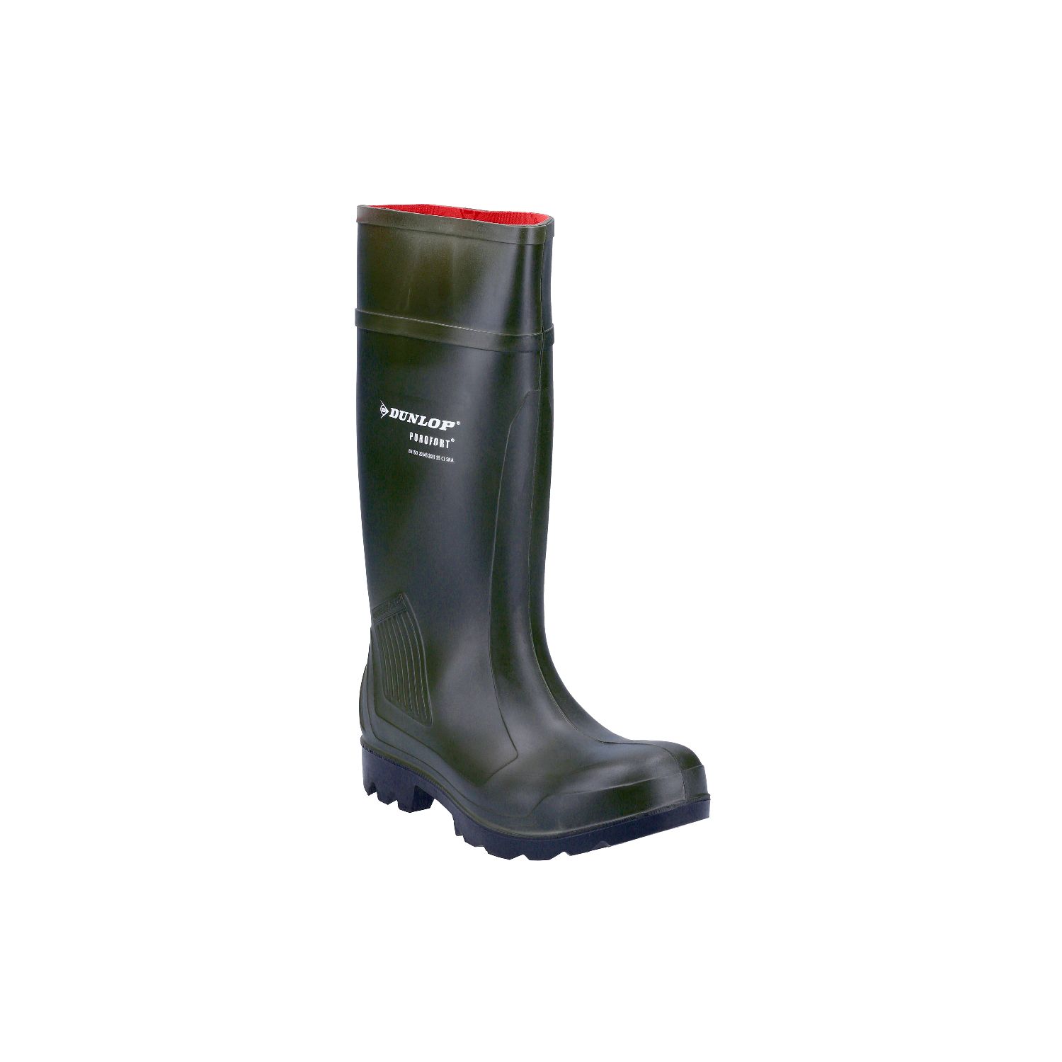 Dunlop Purofort Professional Size 7 Green Steel Toe Cap Safety Wellies (582JX)