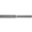 Croydex Round Telescopic Shower Rod Aluminium Chrome 2298mm