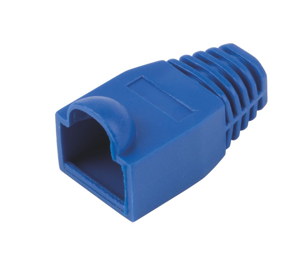 Labgear RJ45 PVC Boots 8mm Blue Pack Screwfix