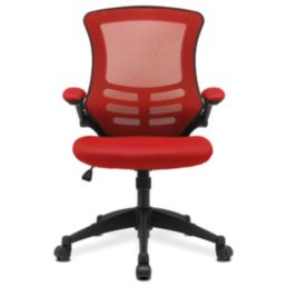 Nautilus Designs Luna Medium Back Task/Operator Chair Red