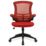 Nautilus Designs Luna Medium Back Task/Operator Chair Red