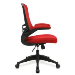 Nautilus Designs Luna Medium Back Task/Operator Chair Red