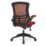 Nautilus Designs Luna Medium Back Task/Operator Chair Red