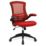 Nautilus Designs Luna Medium Back Task/Operator Chair Red