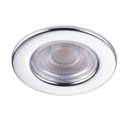 Saxby CosmosEco V3 Fixed  Fire Rated LED Recessed Downlight Chrome 6W 500lm