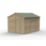 Forest Beckwood 8' x 11' 6" (Nominal) Apex Shiplap Timber Shed with Base