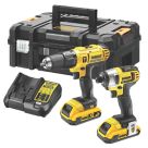 Refurb DEWALT DCZ298D2T-SFGB 18V 2 x 2.0Ah Li-Ion XR  Cordless Combi Drill & Impact Driver Twin Pack