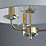 Quay Design Polaris 3-Light Pendant Brass Effect