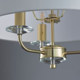 Quay Design Polaris 3-Light Pendant Brass Effect