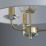 Quay Design Polaris 3-Light Pendant Brass Effect