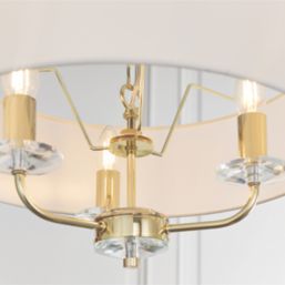 Quay Design Polaris 3-Light Pendant Brass Effect